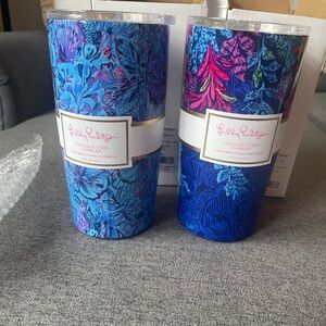 NWT Lilly Pulitzer stainless tumblers